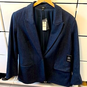 Brand new with tags, denim, Express oversized blazer.